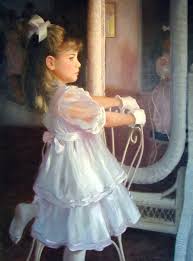 ارتديت الأبيض وسيراقصني الليلة على أنغام بحيرة البجع Girls With Flowers Childrens Art Beautiful Children