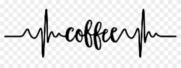 Download Coffee Lifeline Heartbeat Text Black Coffee Heart Beat Free Transparent Png Clipart Images Download