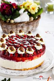 Rezept Fur Eine Frisch Frohliche Ostertorte Himbeer Kase Sahne Torte Madam Rote Rube Die Landkuche Rezept Rezepte Himbeeren Torten