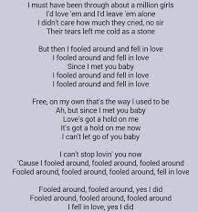 Elvis Bishop Fooled Around And Fell In Love Fall In Love Lyrics Falling In Love Fooling Around