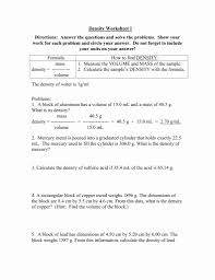Density Calculations Worksheet Answers Beautiful Density Worksheet 1 Directions Answer The In 2020 Density Worksheet Practices Worksheets Persuasive Writing Prompts
