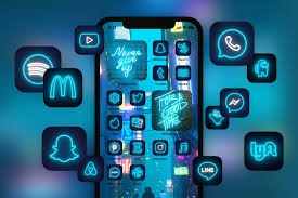 Call icon ios phone icon facetime ipad neon instagram icon neon social media logos colorful neon no facetime icon neon light icon neon settings icon iphone home screen icons old facetime icon neon app store icon apple face icons messages icon aesthetic blue facetime. 120 Blue Neon Ios 14 App Icon Pack Custom Designed Icons Creative Market