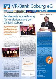 Weitere informationen dazu erhalten sie in unserem datenschutzhinweis. Bundesweite Auszeichnung Fur Kundenberatung Der Vr Bank Coburg Pdf Kostenfreier Download