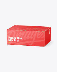 Download Paper Box Mockup In Box Mockups On Yellow Images Object Mockups