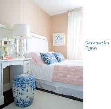 What color bedding is best in a blue bedroom? Beige White Pink Blue Bedroom Chalk Mell