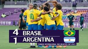Ingresá en la sección de selección argentina de fútbol. Brasil 4 X 1 Argentina Melhores Momentos Torneio Internacional Feminino 18 02 2021 Youtube