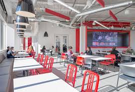 The $300 million campus opened yesterday, cementing the south korean company's presence in the valley. Design Blitz Finishes Comcast Office In Red
