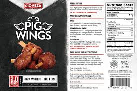 Spread wings on prepared pan, bake for 25 minutes, remove from the oven and brush (or toss) with the saved marinade. Buy Pig Wings Pork Without The Fork Pioneer Meats