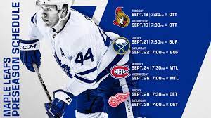 Cnbc canadiens at maple leafs game 2 nhl mon 2am mst. Maple Leafs Announce 2018 Nhl Preseason Schedule