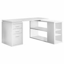 A corner desk is specifically built to fit into a corner, thereby saving on space or making the most of it. Monarch Specialties I7023 L Shaped Computer Desk White For Sale Online Ebay