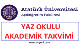 En az lise ve dengi okullara ait bir diplomaya. 2021 Ataturk Universitesi Ata Aof Yaz Okulu Osymli Com