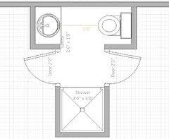 Located efficiently next door to or above or below other rooms using water such as other bathrooms, the kitchen and the utility room. Very Small Jack And Jill Bathroom