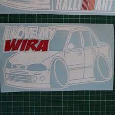 Namun begitu, salah satu kegunaan utama custom made sticker kereta ialah untuk tujuan kempen ya betul. Buy Stiker I Love My Wira Seetracker Malaysia