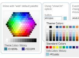 At this point, it's time to show how integrate the color picker inside a real plugin. Microsoft Office Style Color Picker Plugin Evol Colorpicker Free Jquery Plugins