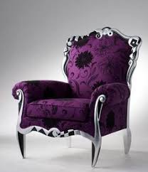 Gorgeous Purple Velvet Brocade Chair Purple Furniture Versace Home Purple Chair
