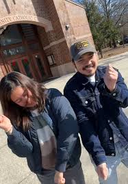 Yess napilit ko din sila magtiktok. after sunday mass. #fyp #fypシ  #foryourpage 📽️ by @Danna Monterona @Rowena Jane @sea 🌊