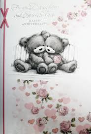 May yοu be blessed by heavens above. Wedding Anniversary Card Daughter Son In Law Harrisons Direct