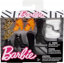 Der rote ziehwagen hat räder, die sich tatsächlich drehen, sowie einen griff, der an den arm der puppen reicht. Barbie Mattel Accessories Original Petite Doll Shoe Pack Fcr92 Amazon De Spielzeug