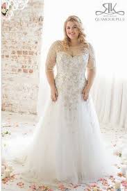 Mermaid / trumpet wedding dresses off shoulder sweep / brush train satin tulle half sleeve country plus size illusion sleeve with embroidery appliques 2021. 31 Jaw Dropping Plus Size Wedding Dresses Plus Size Wedding Gowns Wedding Dresses Plus Size Wedding Dresses