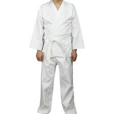 Judo Jiu Jitsu Aikido Martial Arts White Uniform With White