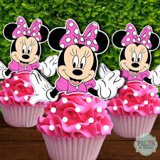 Check spelling or type a new query. Minnie Mouse Cupcake Topper Rot Oder Rosa Minnie Mouse Etsy