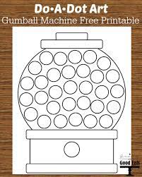 Download and print these bubble gum machine coloring pages for free. Gumball Machine Do A Dot Free Printable Grace And Good Eats