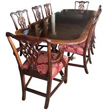 Craftsman dining tables oak dining table wood table mission furniture dining room furniture mission oak mortise and tenon diy table solid oak. Councill Craftsman Mahogany Inlay Dining Room Set Table And Twelve Chairs At 1stdibs