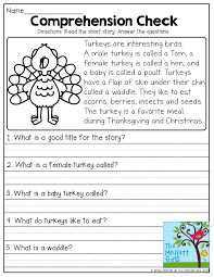 Comprehension Check Read The Short Story And Answer The Questions Reading Comprehension Passages Reading Comprehension 2nd Grade Reading Comprehension