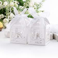 50x Boite A Dragees Bonbons Coeur Oiseaux Cage Blanc Pour Mariage Bapteme Amaz Souvenirs De Fete De Mariage Cadeaux Invite Mariage Cadeaux Invites Mariage Diy