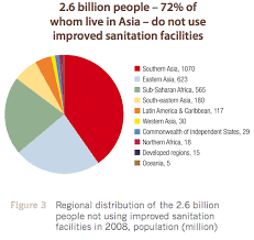 Sanitation Pie Chart Life Improvement Life Hygiene