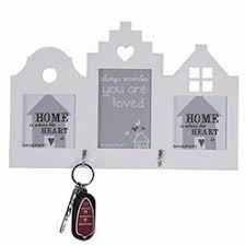 Simple Living 88129 Cerceveli Ahsap Anahtar Askisi Beyaz Dekorasyon Ev Icin Ev Dekorasyonu