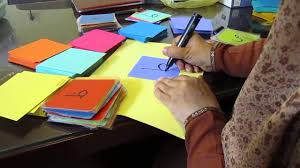 It's easy to make your own custom flash cards. Calligraphy Of The Arabic Alphabet Making Flash Cards For Children Youtube