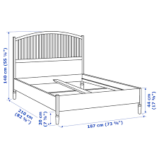 Das bett ist 140cm x 200 cm und wurde kaum benutzt, weil es in meiner zweitwohnung in berlin steht und ich dort nur gelegentlich dienstlich war. Tyssedal Bettgestell Weiss Ikea Osterreich