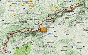Markte an der grenze zu. Radweg 23 Durch Tschechien Von Decin An Der Elbe Nach Cheb