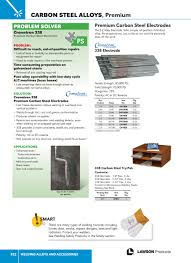 Lawson Products Catalog Ca 2015 Page 921 Welding Alloys