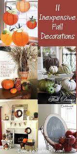 To achieve this look, use wooden letters, found in arts and craft shops, and tie strips of fabric, stapled to the top of the door, around the letters. 11 Inexpensive Fall Decorations