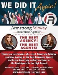 Is led by owner and president, casey armstrong. Armstrong Fairway Insurance Agency 17072 Silica Rd Ste 103 Victorville Ca Mapquest