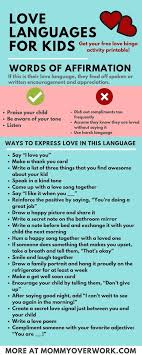 5 Love Languages For Children 100 I Love You S Free Printable Bingo Love Languages For Kids Love Languages Parenting