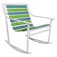 Mid Century Modern Samsonite Outdoor Tubular Steel Rocking Chair Rocking Chair Tubular Steel Modern Rocking Chair