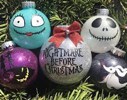 Hand Painted Nightmare Before Christmas Ornaments On Wood Etsy Nightmare Before Christmas Ornaments Nightmare Before Christmas Christmas Ornaments