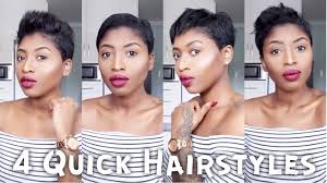 This effortlessly chic look is especially great for women with wavy or curly hair. 4 Quick Easy Ways To Style Short Hair For Black Women Youtube
