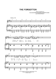 The Forgotten Sheet Music Printable Sheet Music Digital Sheet Music