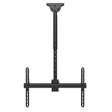 Promounts 37 In 80 In Large Ceiling Mount Bracket Black Tv Ceiling Mount Wall Mounted Tv Large Tv