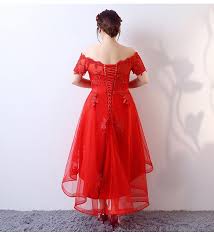 大码婚纱礼服显瘦胖mm敬酒服女2019新款前短后长200斤新娘连衣裙 off shoulder dress shoulder dress dresses