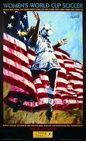 Women S World Cup Usa 1999 Official Event Poster Aldo Luongo Fine Art Ltd Fifa Women S World Cup Event Poster Women S World Cup