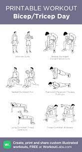 Biceptricep Day Bicep And Tricep Workout Free Weight Workout Dumbbell Workout
