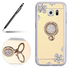 Samsung galaxy s6 edge jetzt selbst gestalten! Uposao Fur Samsung Galaxy S6 Edge Hulle Silikon Durchsichtig Hulle Transparent Dunn Fur Samsung Galaxy S6 Edge Fur Madchen Frauen L Kristalle Ringe Halte Durch
