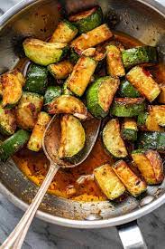 Garlic Butter Zucchini Skillet Recipe Chicken Asado Recipe Sauteed Zucchini Recipes Easy Vegetable Side Dishes