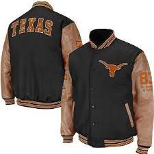 Texas Longhorns Varsity Letterman Jacket By Colosseum 174 95 Step Up And Claim Your Team With This Exciting Miami Hurricanes Jackets Miami Hurricanes Jacket