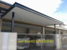 While concrete or mild stell car porch roof extension is more durable and lasting, awning or glass roof extension are also a good choice of extension for the car porch area for a budgeted solution. Mild Steel Flat Ah Seng Welding Construction Works Facebook